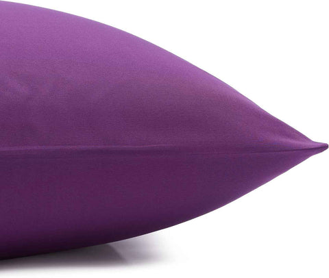 Amazon Basics Lightweight Super Soft, Comfortable, Breathable, Wrinkle Resistant Microfiber 4 Piece Bed Sheet Set with 14-Inch Deep Pockets, Queen, Plum, Solid
