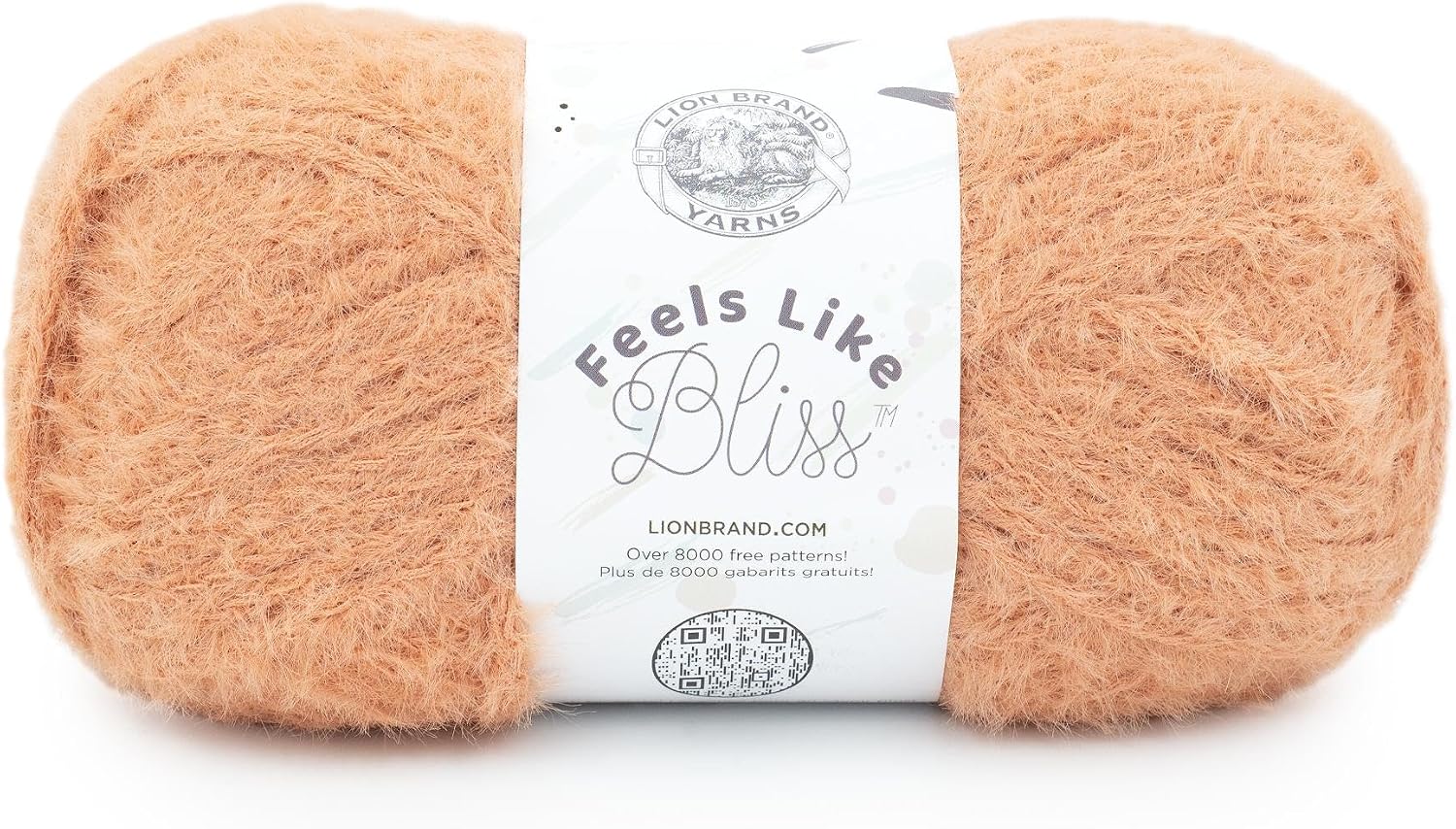 Lion Brand Yarn, Feels Like Bliss Crochet Yarn, Buttercup, Yellow, 3 Pack