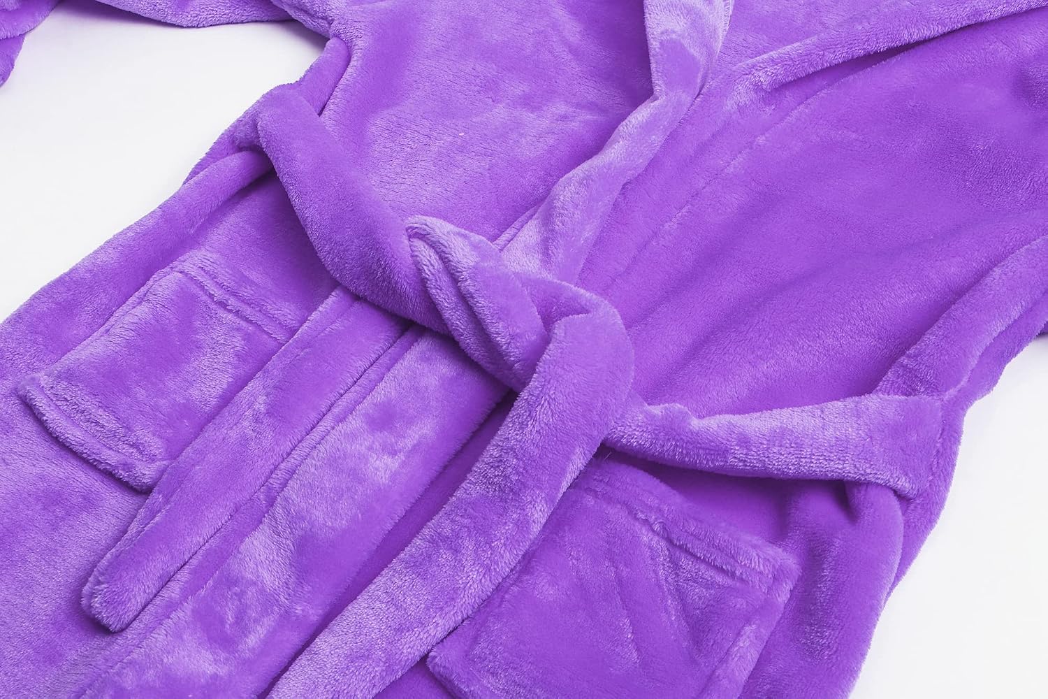 Girls Fleece Hooded Robes, Kids Soft Premium Fuzzy Bathrobe for Gifts, 2-12 Years