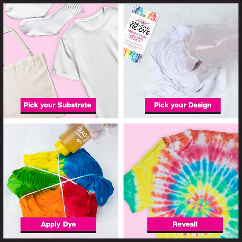 Tulip One-Step Tie Dye Kit, Large Group Activity, Gift, 14 Vibrant Colors, Permanent Fabric Dye, Easy Clean-up, 18 Prefilled Full-Size Bottles and Tools