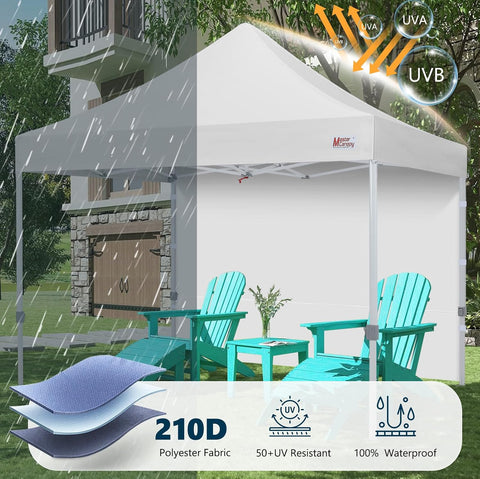 MASTERCANOPY 8x8 Pop Up Canopy Sidewall Only 1-Pack White