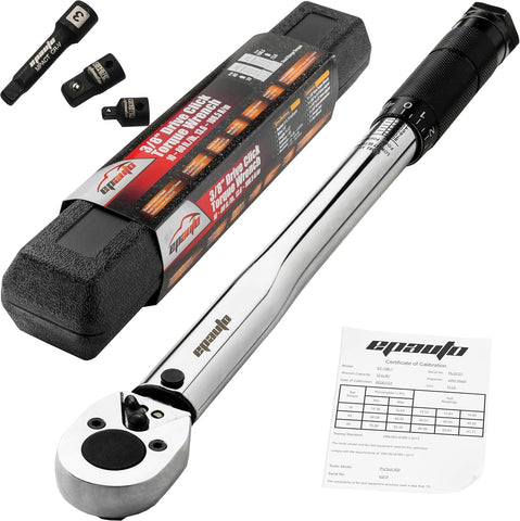 EPAuto 3/8-Inch Drive Click Torque Wrench 10-80 Ft-lb./ 13.6-108.5 Nm