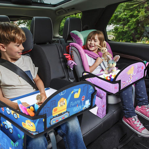 Kids Travel Tray for Toddler Car Seat, Road Trip Activities for Kid