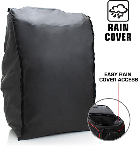 USA Gear Camera Backpack for Photographers DSLR/SLR/Mirrorless Camera Bag with Laptop Slot, Rain Cover, Tripod Holder