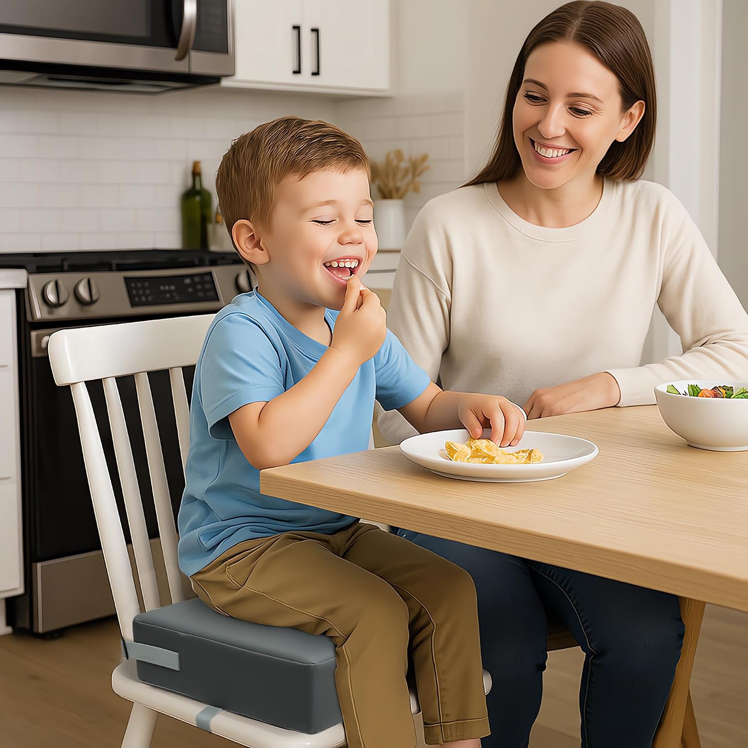 Eiury Toddler Booster Seat for Dining Table, Booster Seat for Kitchen Chair