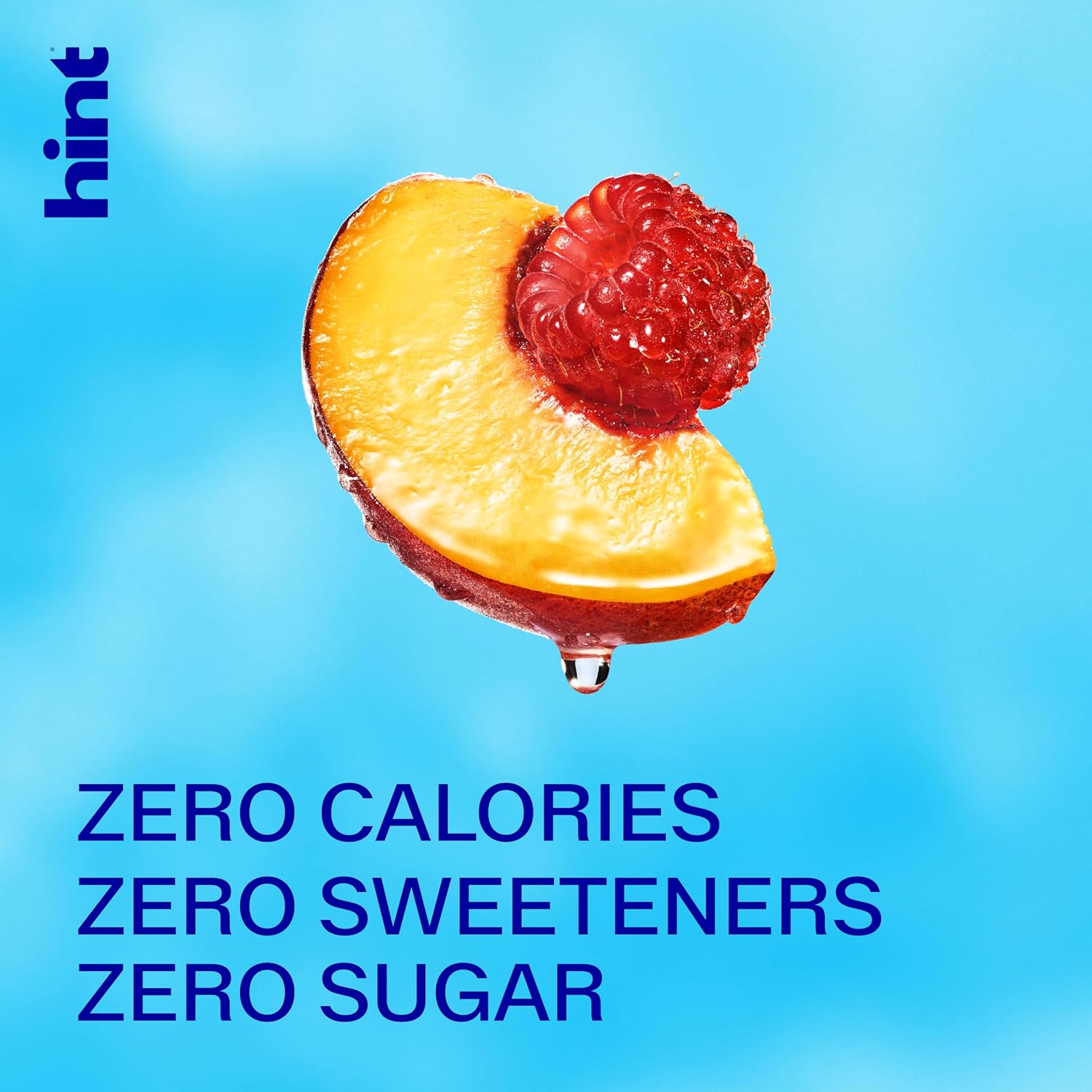 Hint Flavored Water Zero Sugar 0 Calories - Peach Raspberry (12 pack)