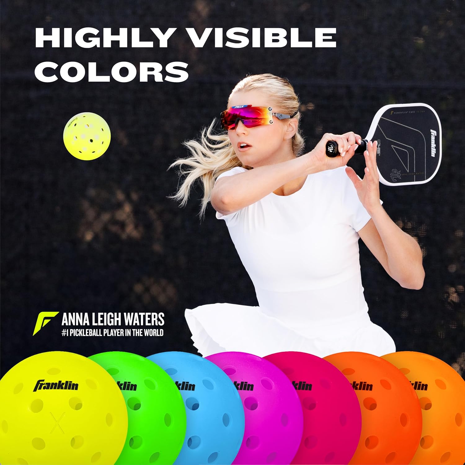Franklin Sports X-40 Outdoor Pickleballs - USAP Approved