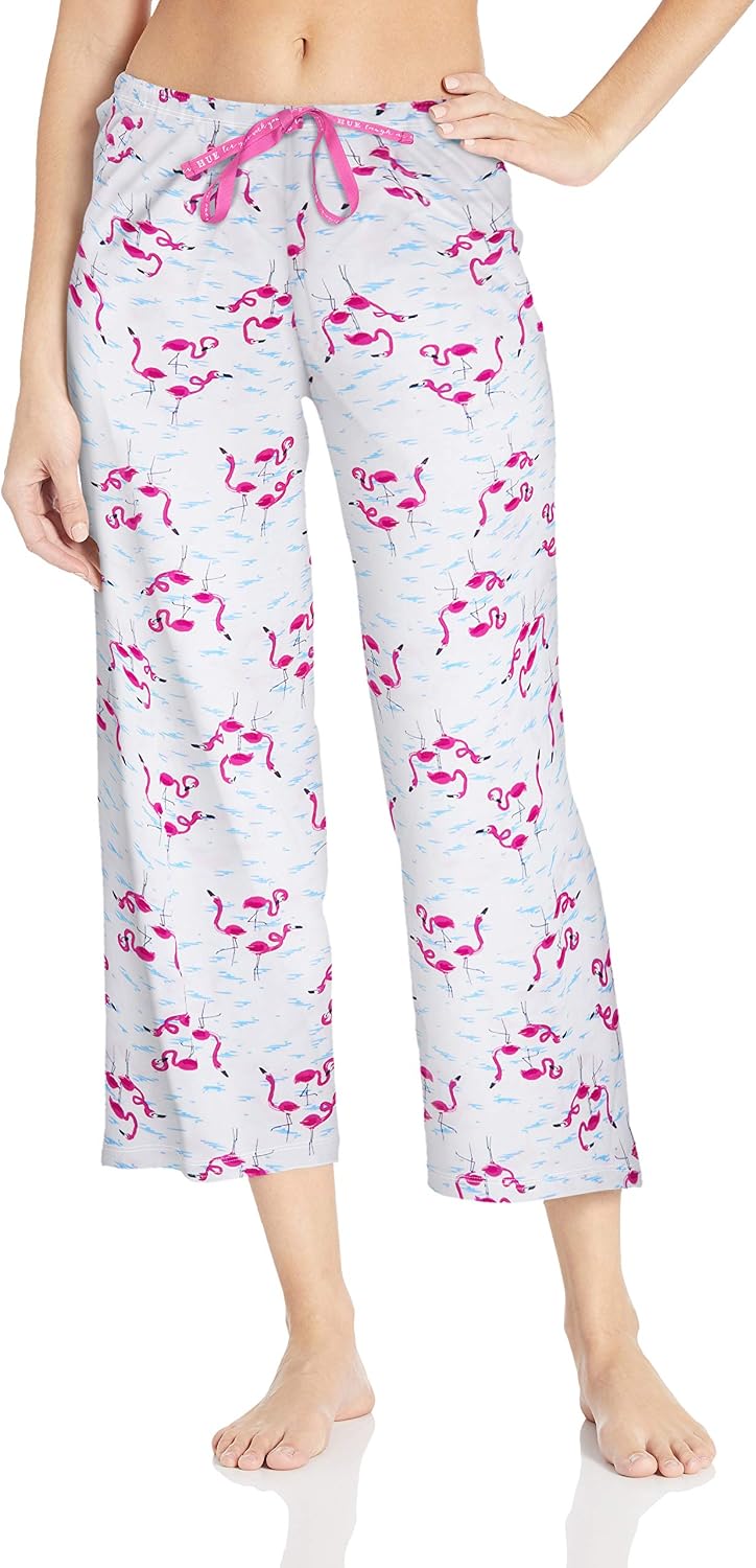 HUE Womens Printed Knit Long Pajama Sleep Pant