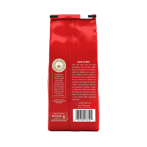 Community Coffee Café Special Half-Caff Ground Coffee, Medium Dark Roast, 32 Ounce Bag (Pack of 4)