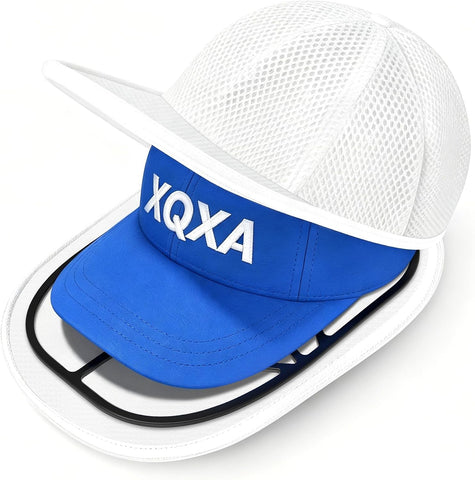 XQXA Hat Washer Cage with Mesh Bag for Baseball Cap Cleaning, 1-Pack White