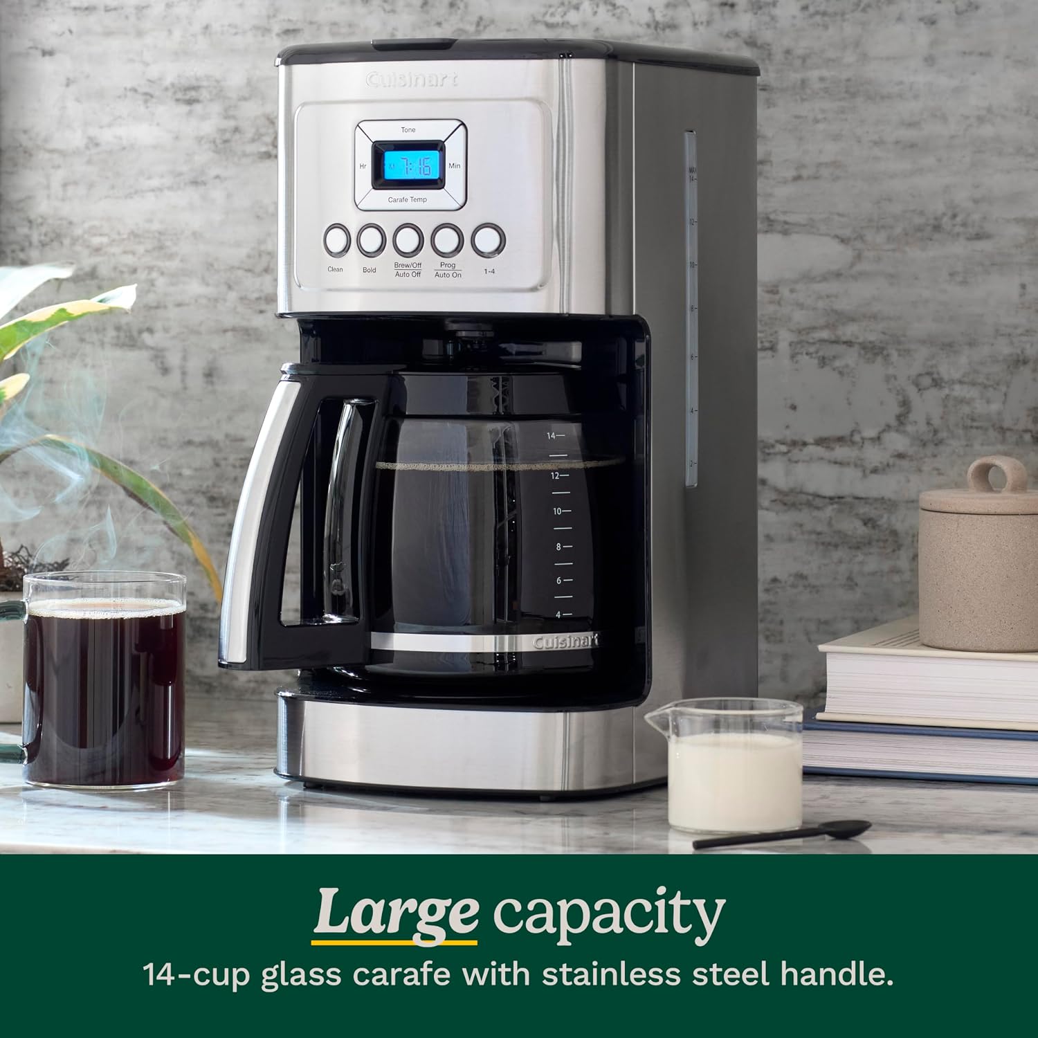 Cuisinart Coffee Maker, Programmable, 14-Cup Glass Carafe, DCC-3200