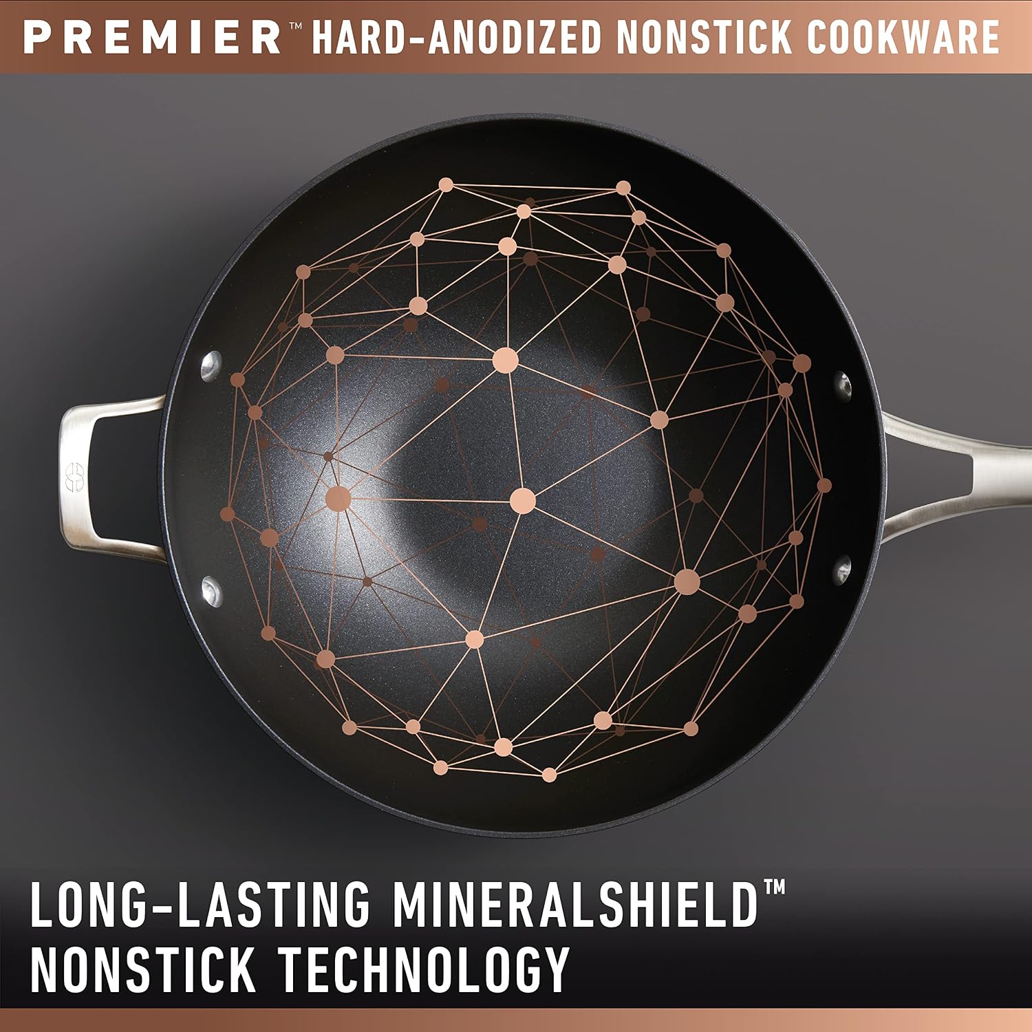 Calphalon Premier Hard-Anodized Nonstick Sauce Pan with Lid, 3.5 Quart
