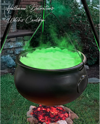 Halloween Decorations Outdoor - Large Witches Cauldron on 54" Tripod
