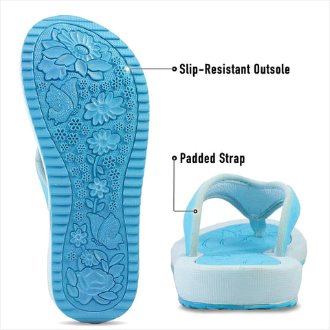 BREEZE Womens Flip Flops, Shower Shoes, House Slippers, Pool, Vocation, Beach Sandals. Cute Woman Sandals in Pink, Black, Blue, Tan & White Jelly Straps