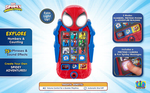 Spidey and His Amazing Friends Toy Phone for Toddler with Learning Games