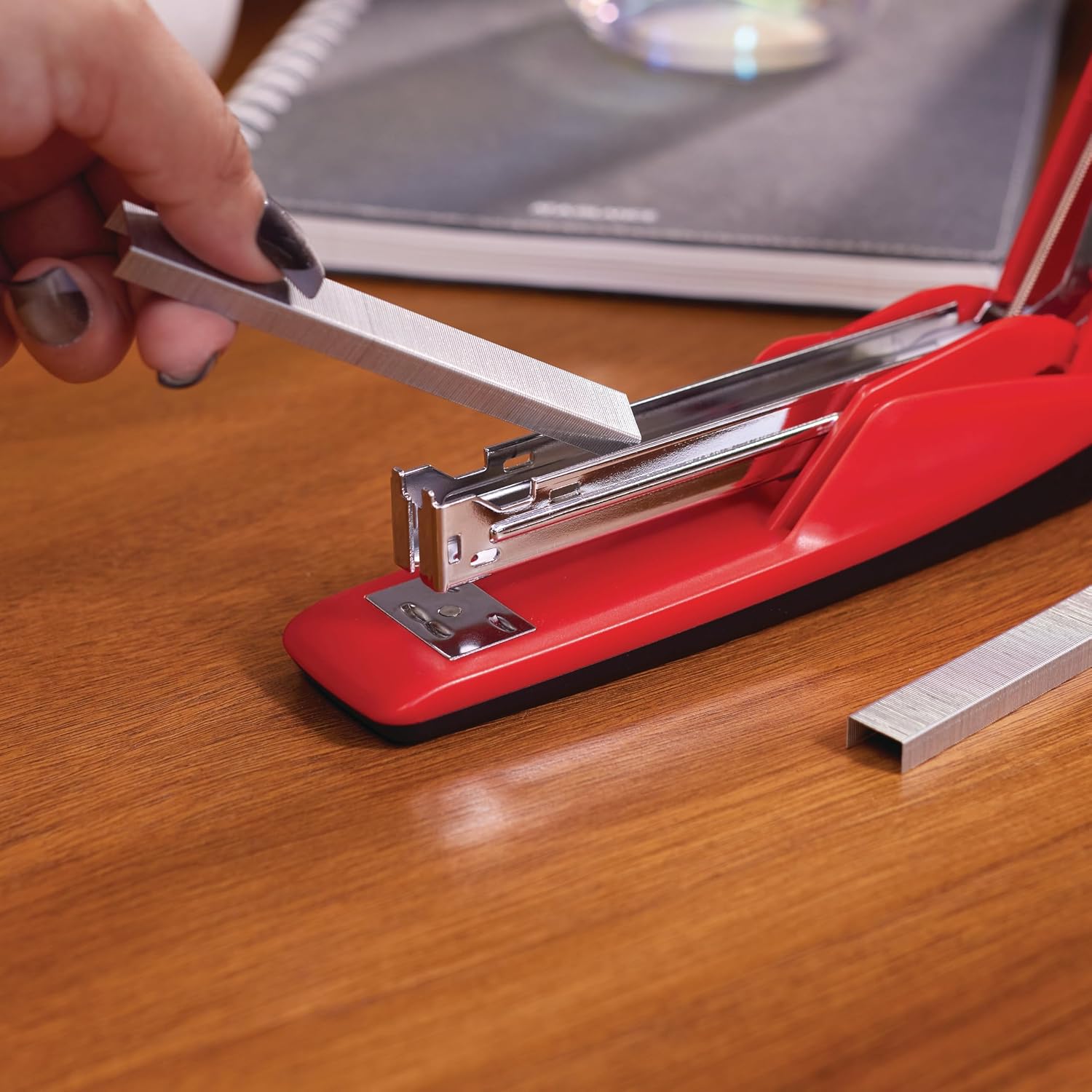 Swingline Stapler, 20 Sheet Capacity, 545 Desktop Stapler, Rio Red (S7054510), Regular (Pack of 12)