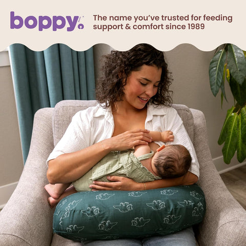 Boppy Nursing Pillow, Safe Ergonomic Breastfeeding & Baby Feeding Support