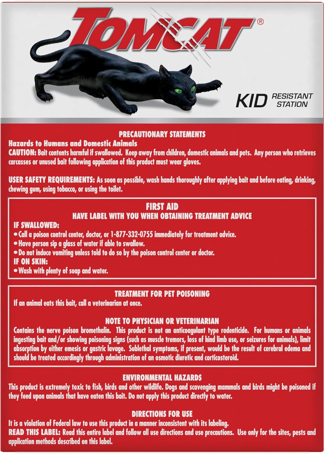 Tomcat Mouse Killer, Child Resistant, Disposable Station, 2 Stations