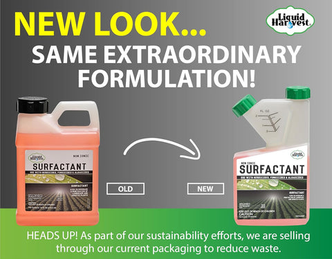 Liquid Harvest Concentrated Surfactant for Herbicides Non-Ionic 16oz, Increase Product Coverage, Increase Product Penetration, Increase Product Effectiveness