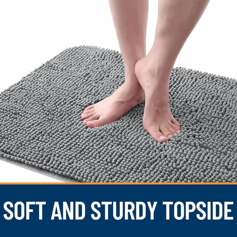 OLANLY Dog Door Mat for Muddy Paws 30x20, Super Absorbent Chenille Mud Mat
