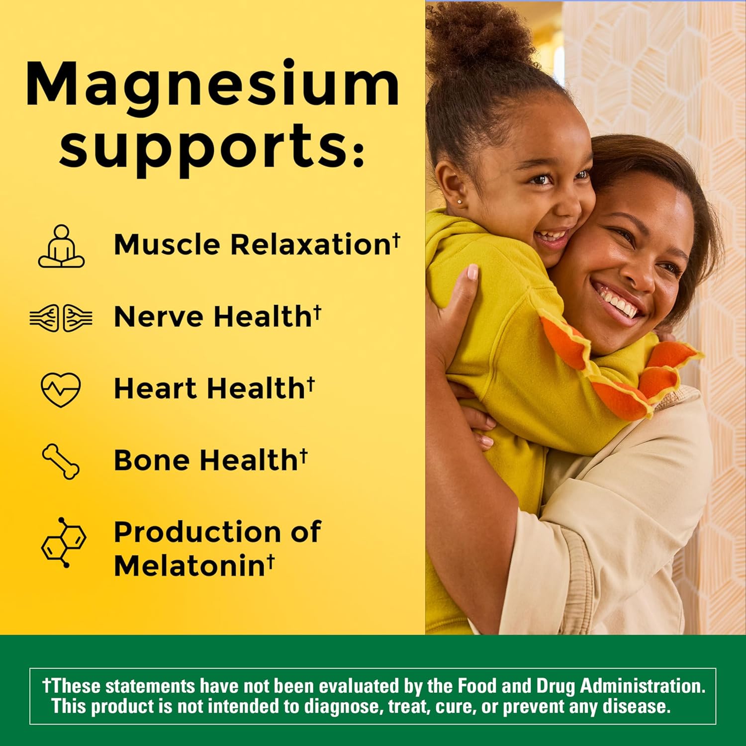 Nature Made Magnesium Glycinate 200 mg per Serving, 60 Capsules