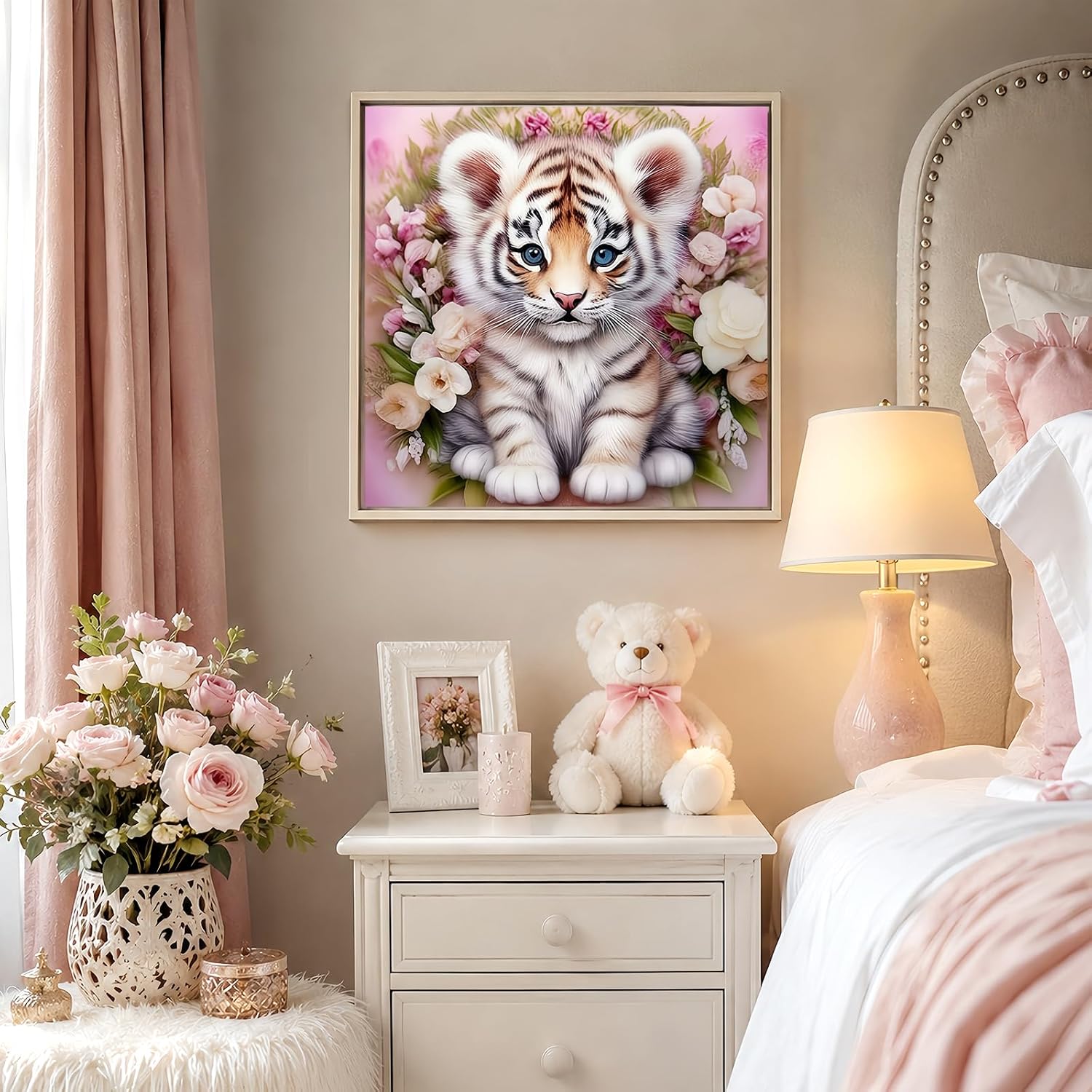 Tiger Diamond Art Kits for Adults, 5D Diamond Painting for Adult Beginners