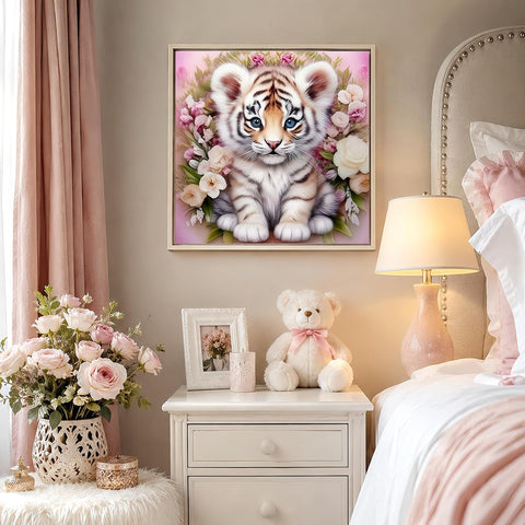 Tiger Diamond Art Kits for Adults, 5D Diamond Painting for Adult Beginners