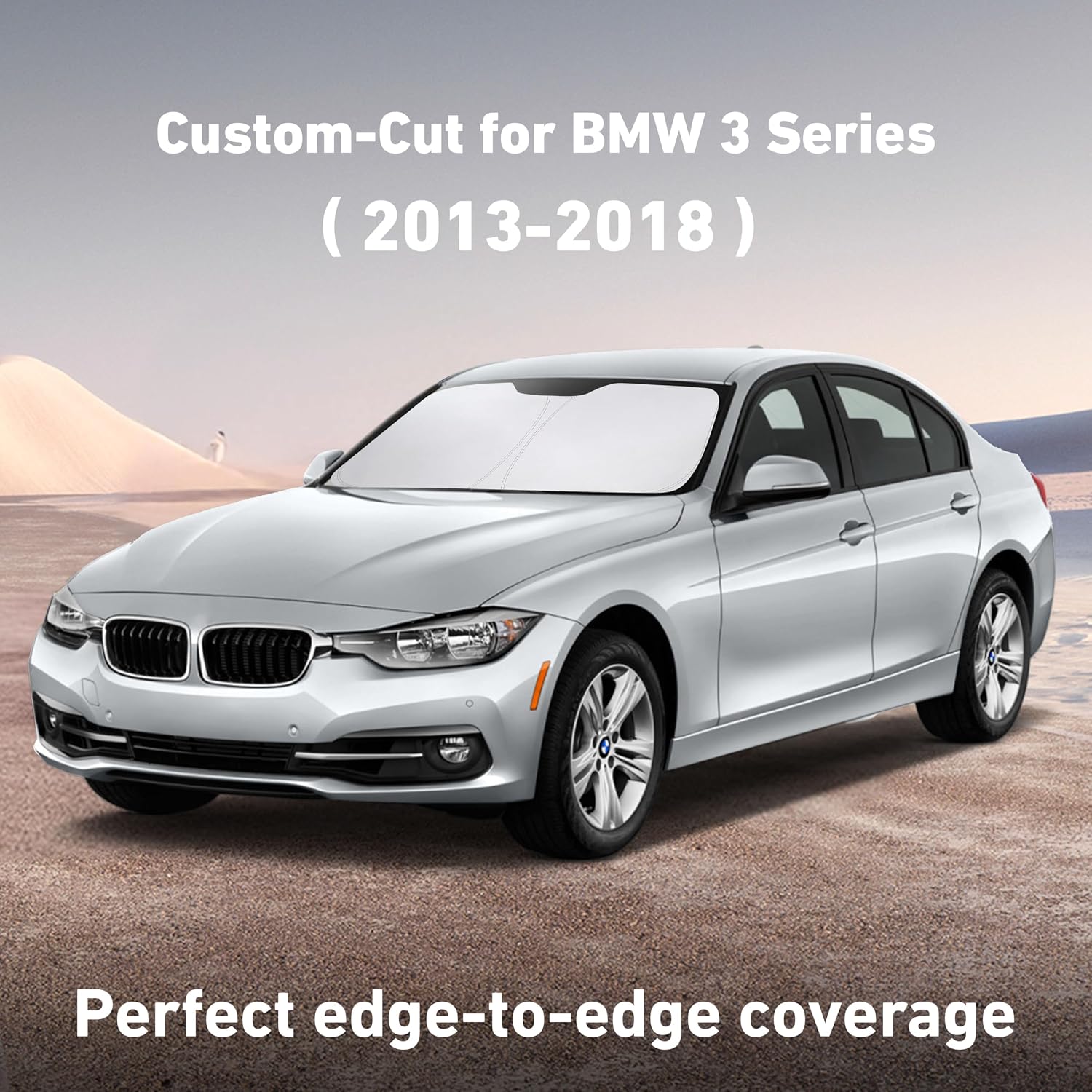 EcoNour Windshield Sunshade Compatible for BMW 3 Series 2013-2016 2017 2018