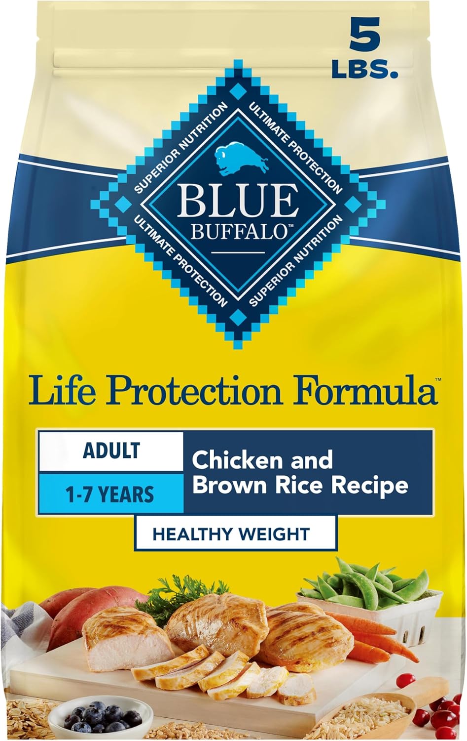 Blue Buffalo Life Protection Formula Healthy Weight Large Dog Food, 5 lb