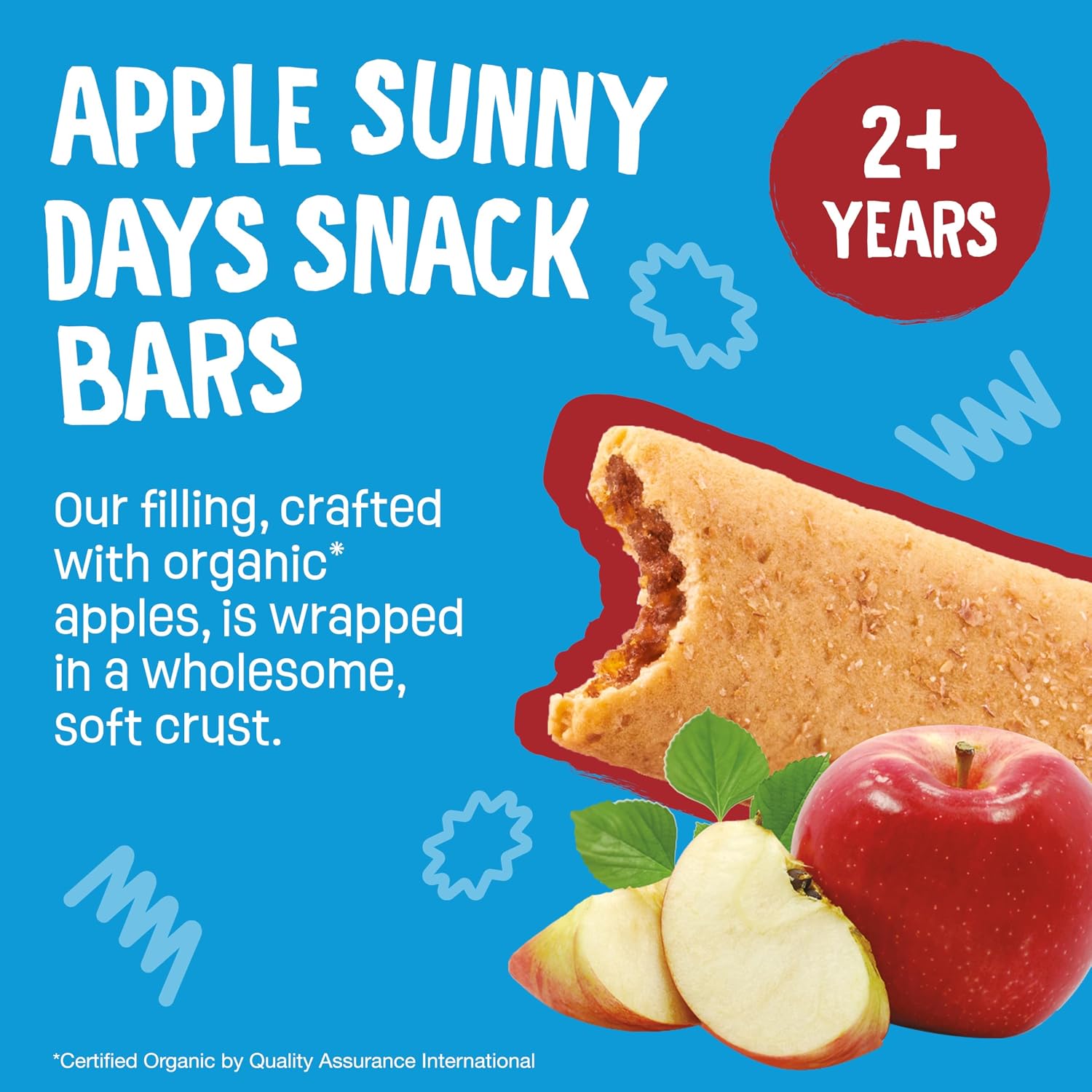Earth's Best Sesame Street Organic Sunny Days Snack Bars, Apple, 16 Bars Per Box