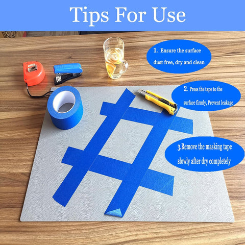 Painters Tape 2 Inch Wide, 8 Pack Blue Masking Tape for General Purpose Use, 2 Inches x 55 Yards x 8 Rolls, 440 Yards in Total