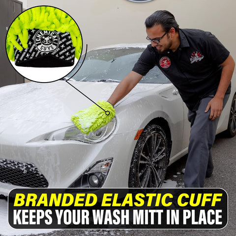 Chemical Guys, Chenille Microfiber Wash Mitt for Cars, Scratch-Free, 2 Pack