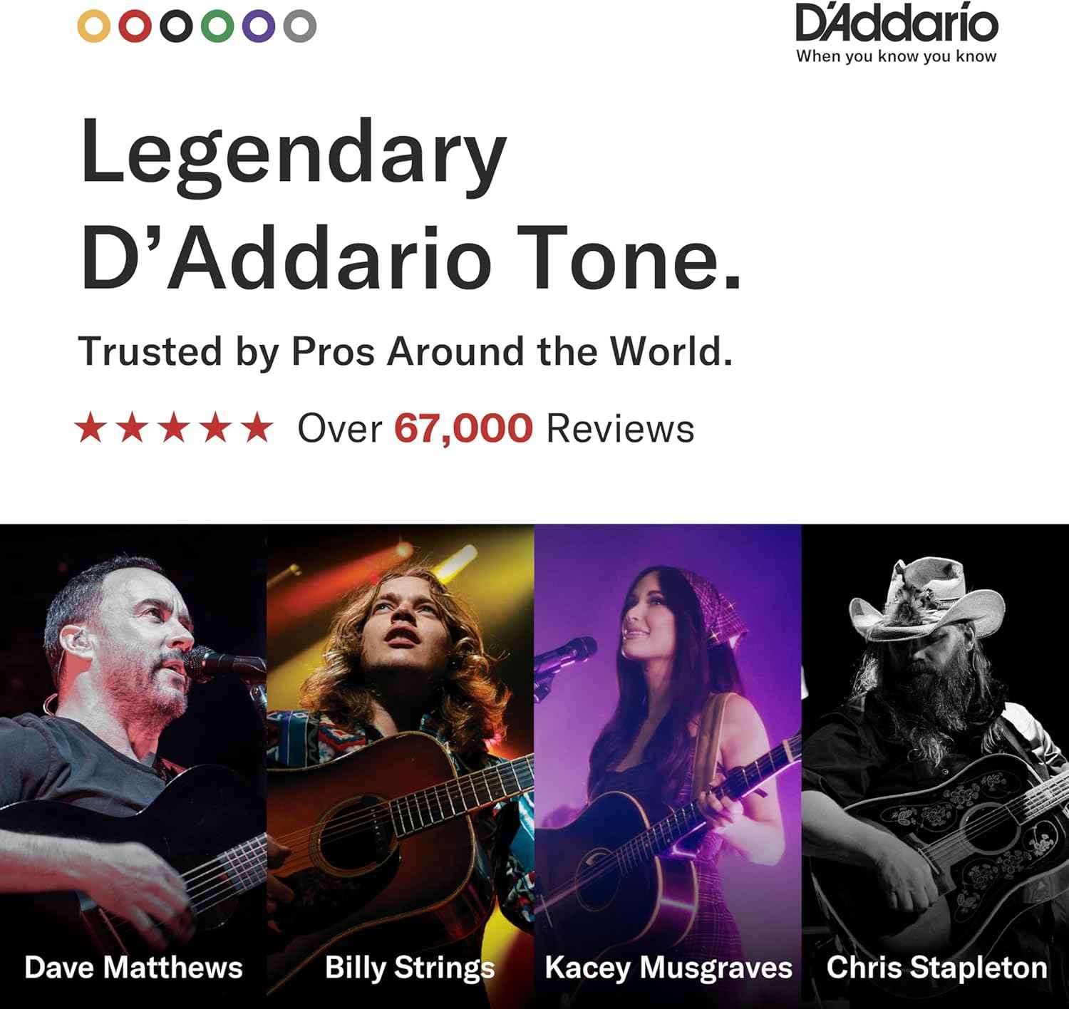 D'Addario Phosphor Bronze Acoustic Guitar Strings, Custom Light, 11-52 (EJ26)