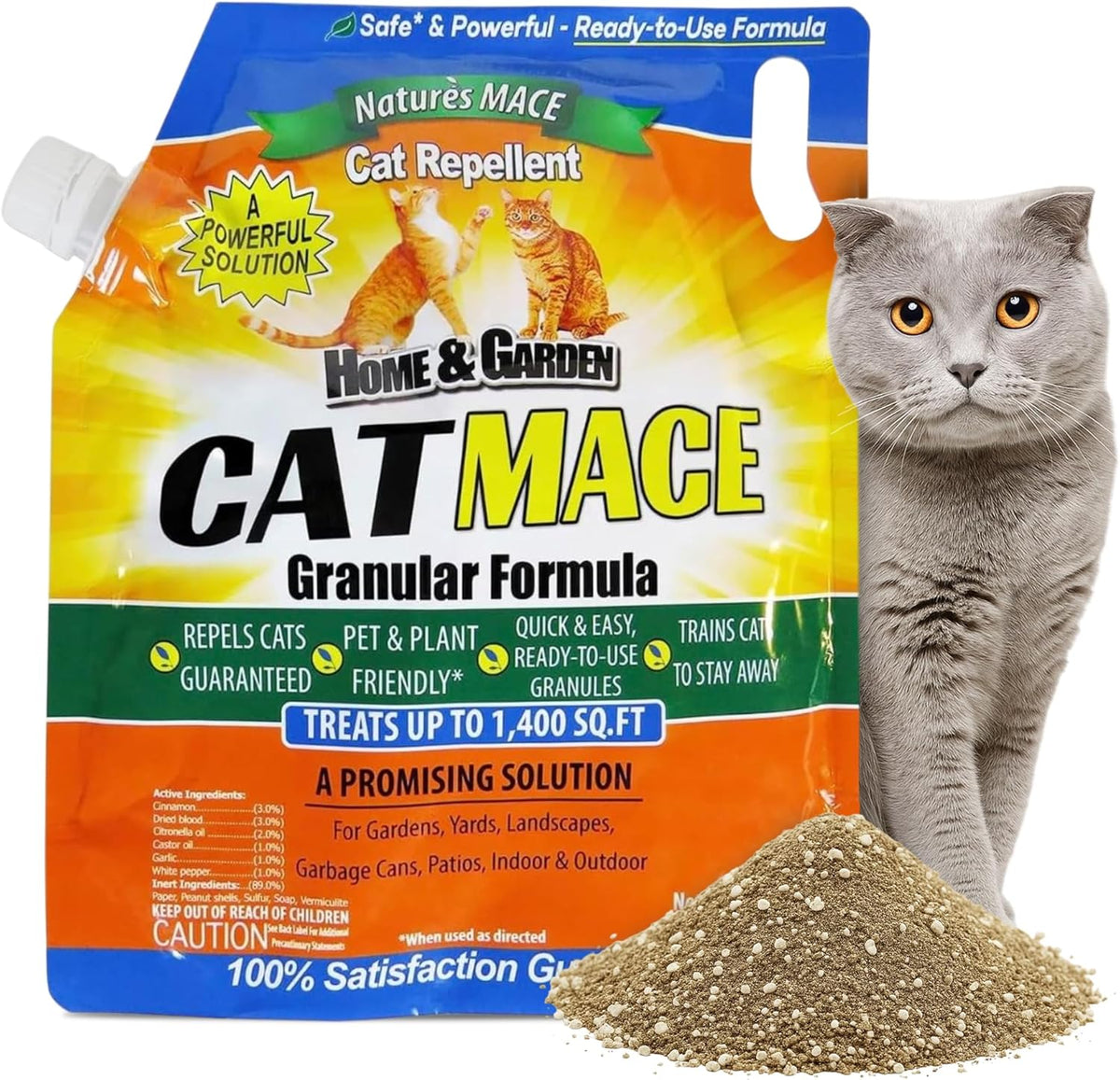 Nature's Mace Cat Mace Cat Repellent 2.5 lb Granules