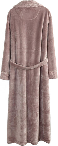 Richie House Women's Plush Soft Warm Fleece Bathrobe Robe RH1591