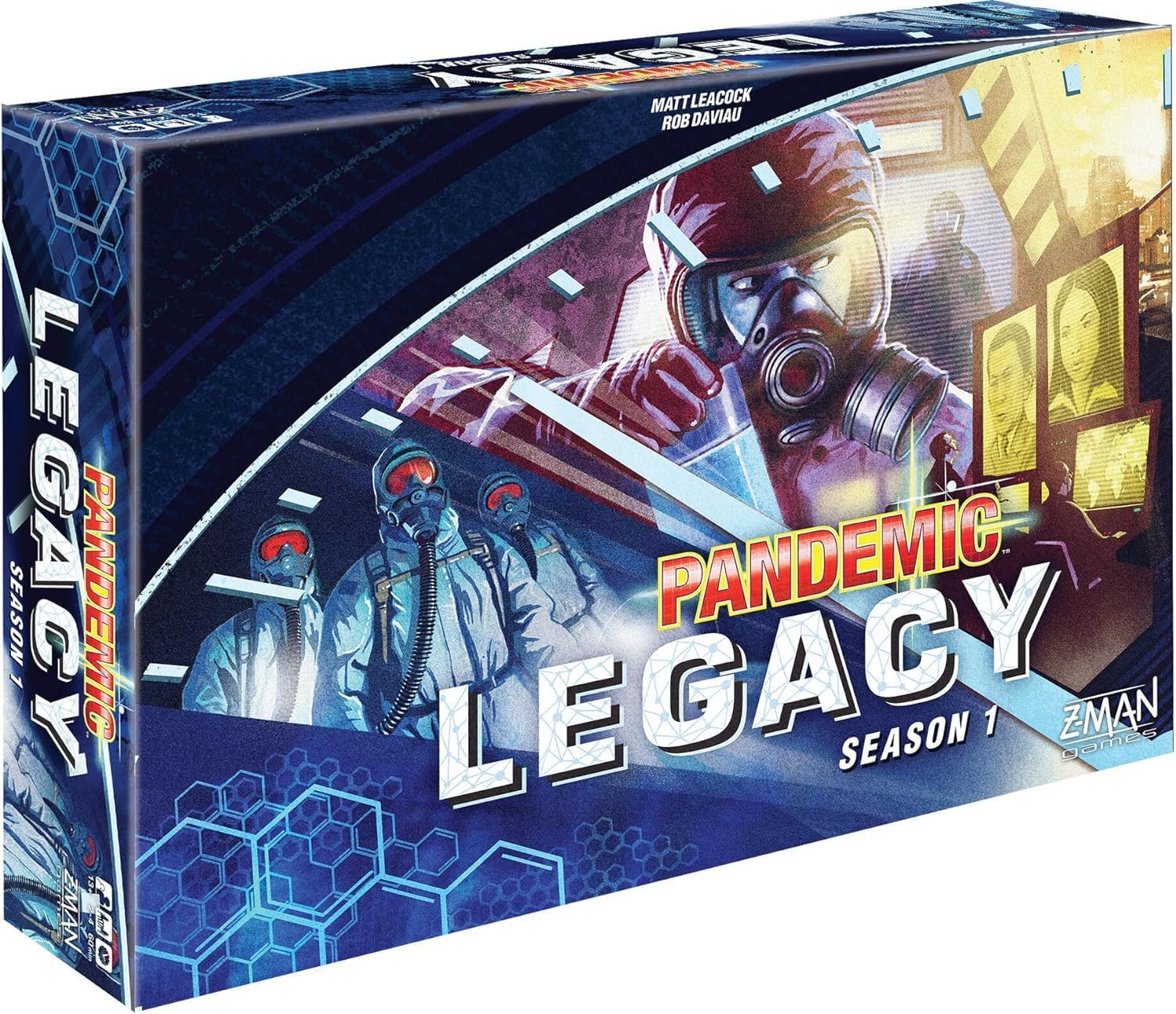 Pandemic Legacy Season 1 Board Game (Blue) - Epic Year-Long Battle Against Deadly Diseases! Cooperative Strategy Game for Family Game Night, Ages 13+, 2-4 Players, 1 Hr Playtime, Made by Z-Man Games