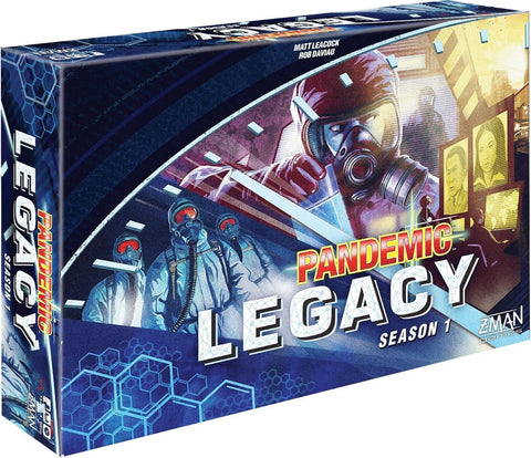 Pandemic Legacy Season 1 Board Game (Blue) - Epic Year-Long Battle Against Deadly Diseases! Cooperative Strategy Game for Family Game Night, Ages 13+, 2-4 Players, 1 Hr Playtime, Made by Z-Man Games