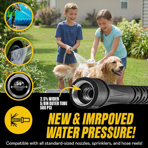 BIONIC STEEL 25 Ft Metal Garden Hose with Sprayer Nozzle