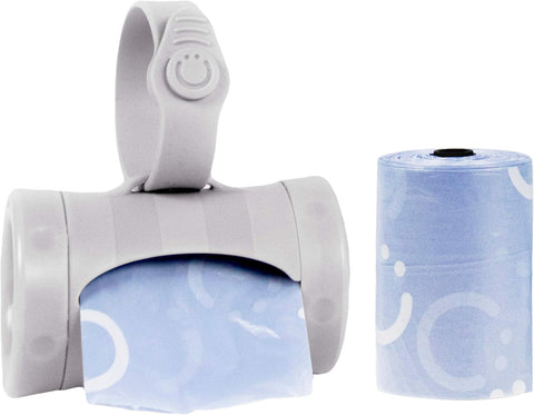 Ubbi Retractable Bag Dispenser for Diaper Bag, Gray