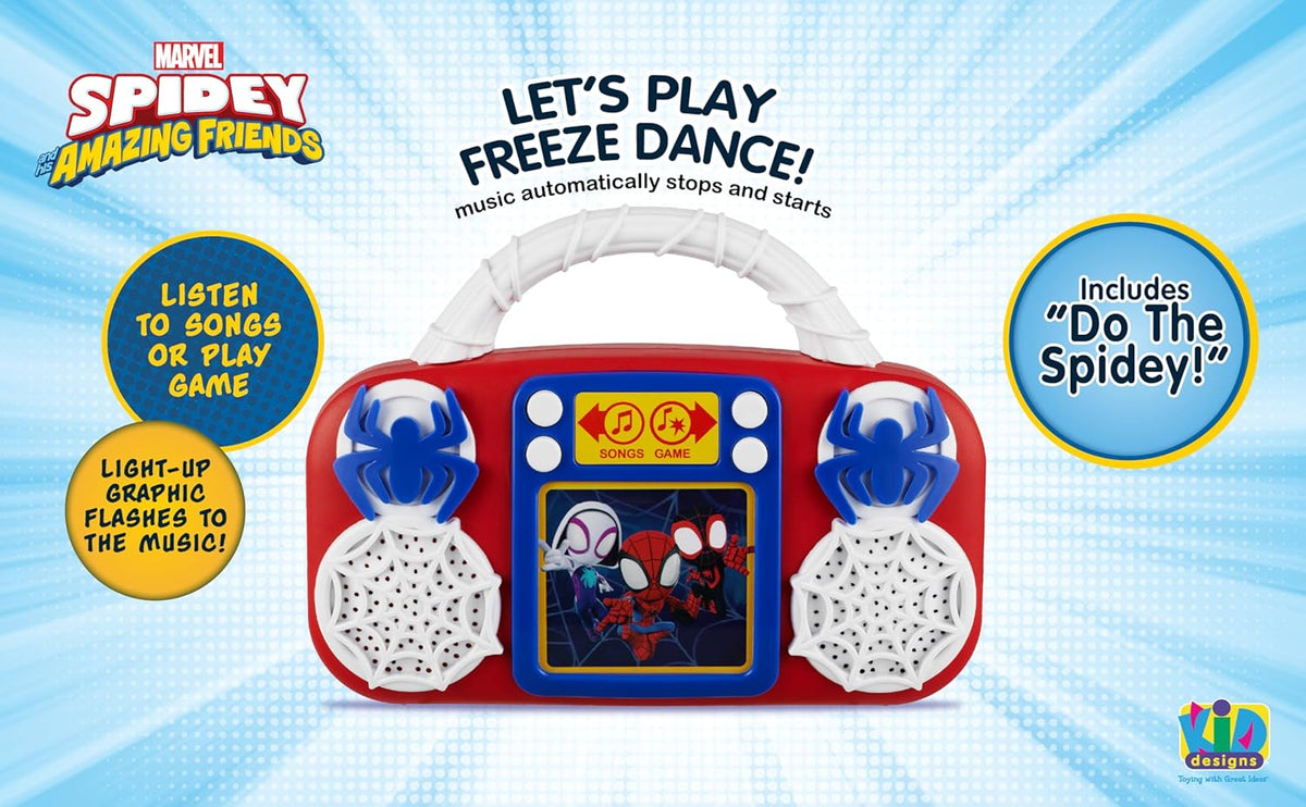 Spidey and His Amazing Friends Toy Music Player, Toddler Toy for Ages 3+