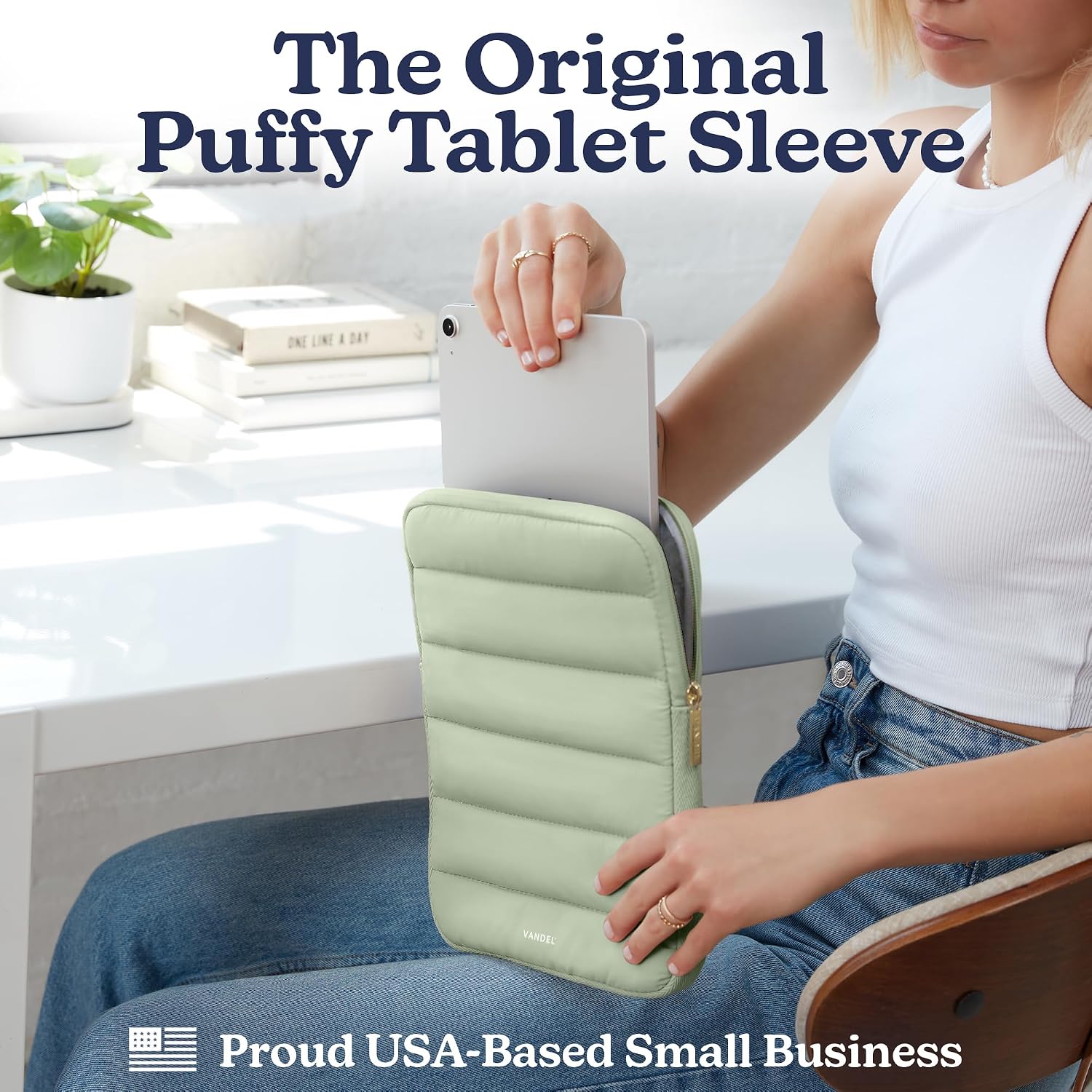 Vandel Original Puffy iPad Sleeve 9-11 Inch Tablet Sleeve, Cute i Pad Case