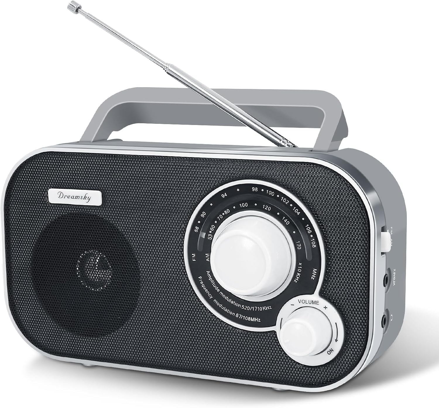 DreamSky AM FM Portable Radio Plug in Wall or Battery Operated