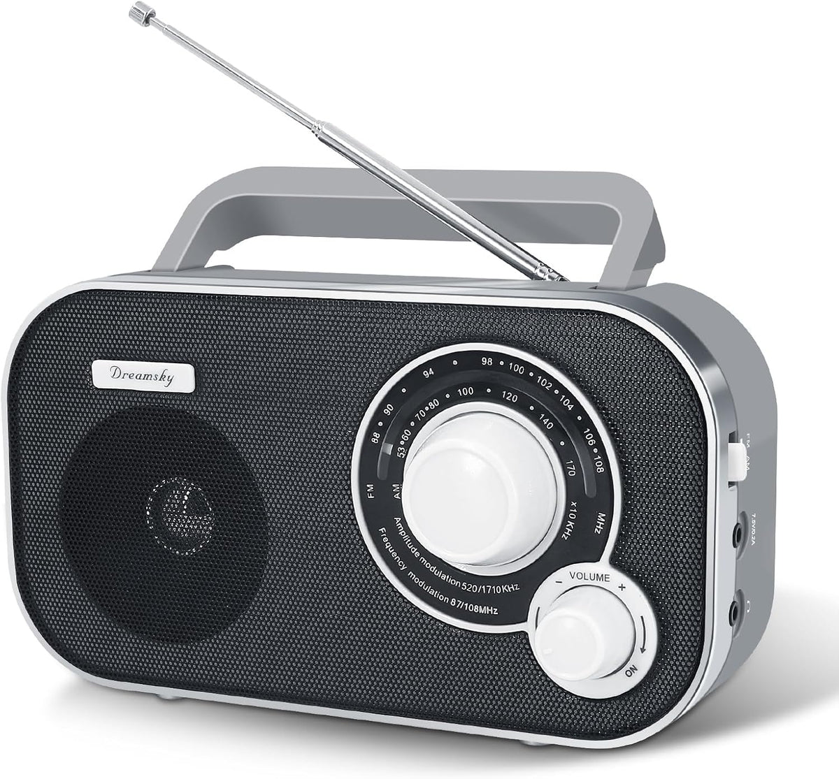 DreamSky AM FM Portable Radio Plug in Wall or Battery Operated