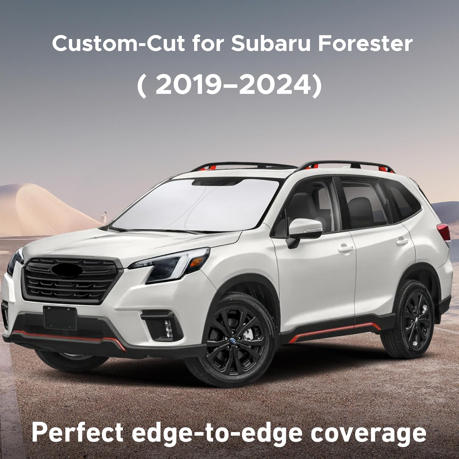 EcoNour Windshield Sunshade Compatible for Subaru Forester 2019-2023 2024