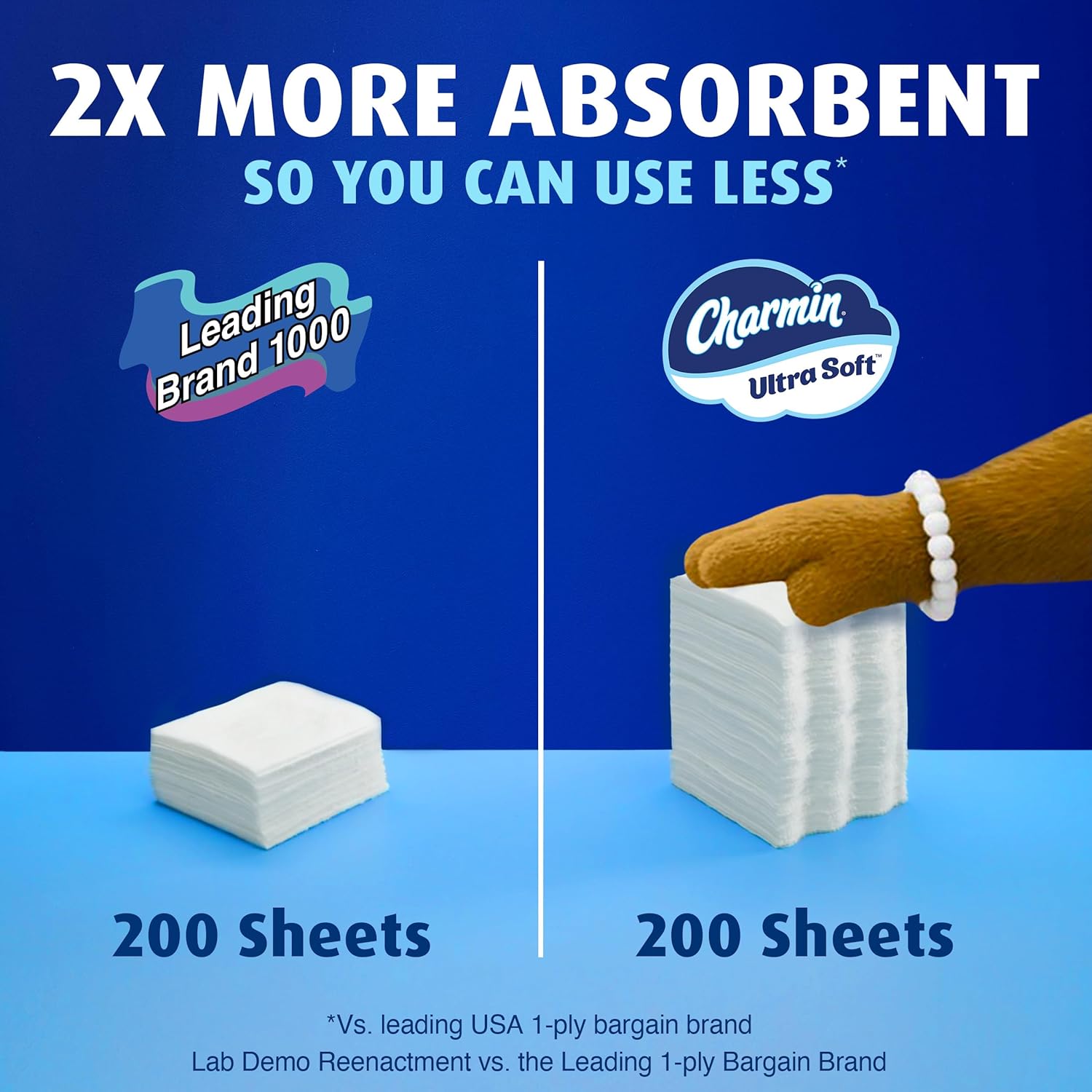 Charmin Ultra Soft Toilet Paper, 12 Mega Rolls = 24 Regular Rolls, 2-ply Bath Tissue