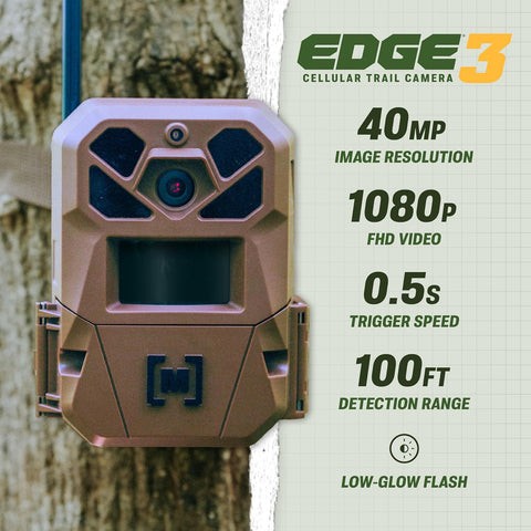 Moultrie Edge 3 Cellular Trail Camera with PowerMag Battery - 40MP