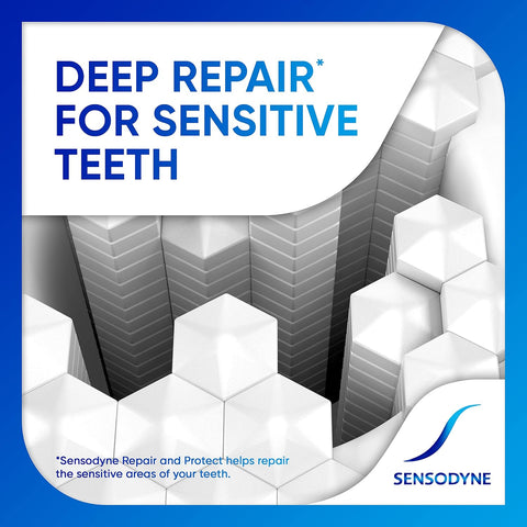 Sensodyne Repair and Protect Whitening Toothpaste, 3.4 oz (Pack of 2)