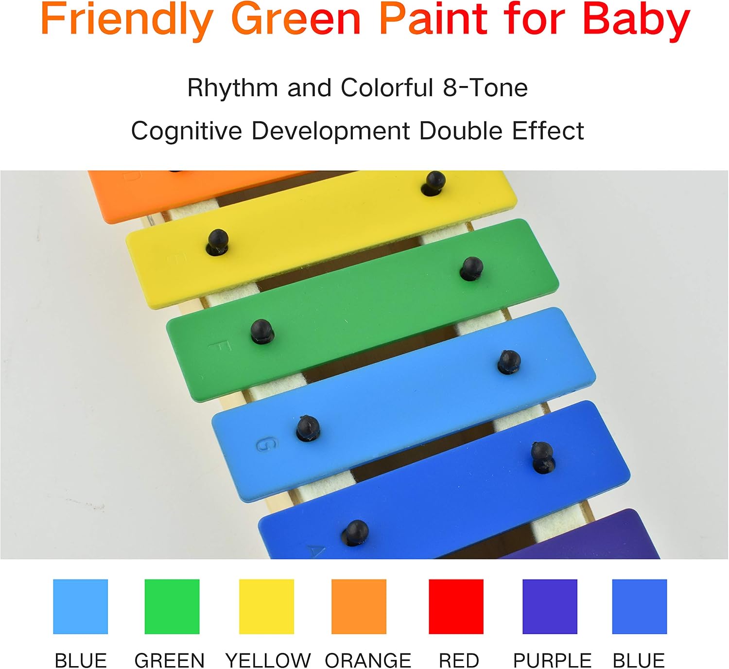 Xylophone for Kids Wood Xylophone with Mallets Orff Music Instrument for Educational& Preschool Learning Baby Percussion Kit with Professional Tuning for Toddlers Gift Choice for Children age