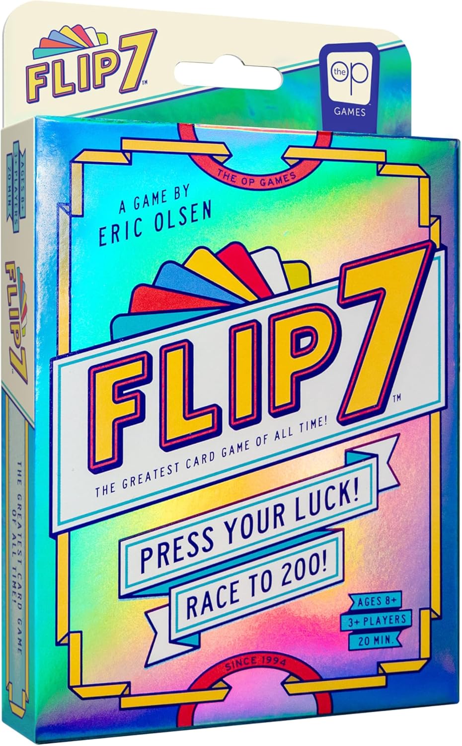 USAOPOLY Flip 7 Card Game, The Ultimate Blend of Press Your Luck Strategy