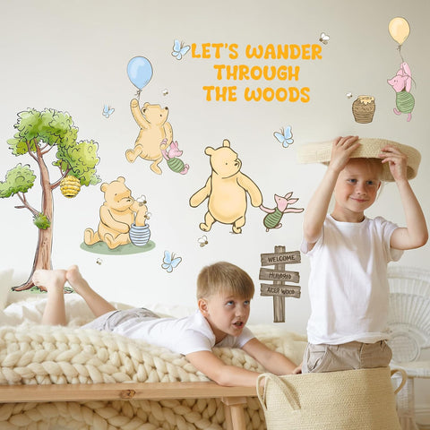 Winnie Wall Stickers for Kids, Winnie Character Stickers